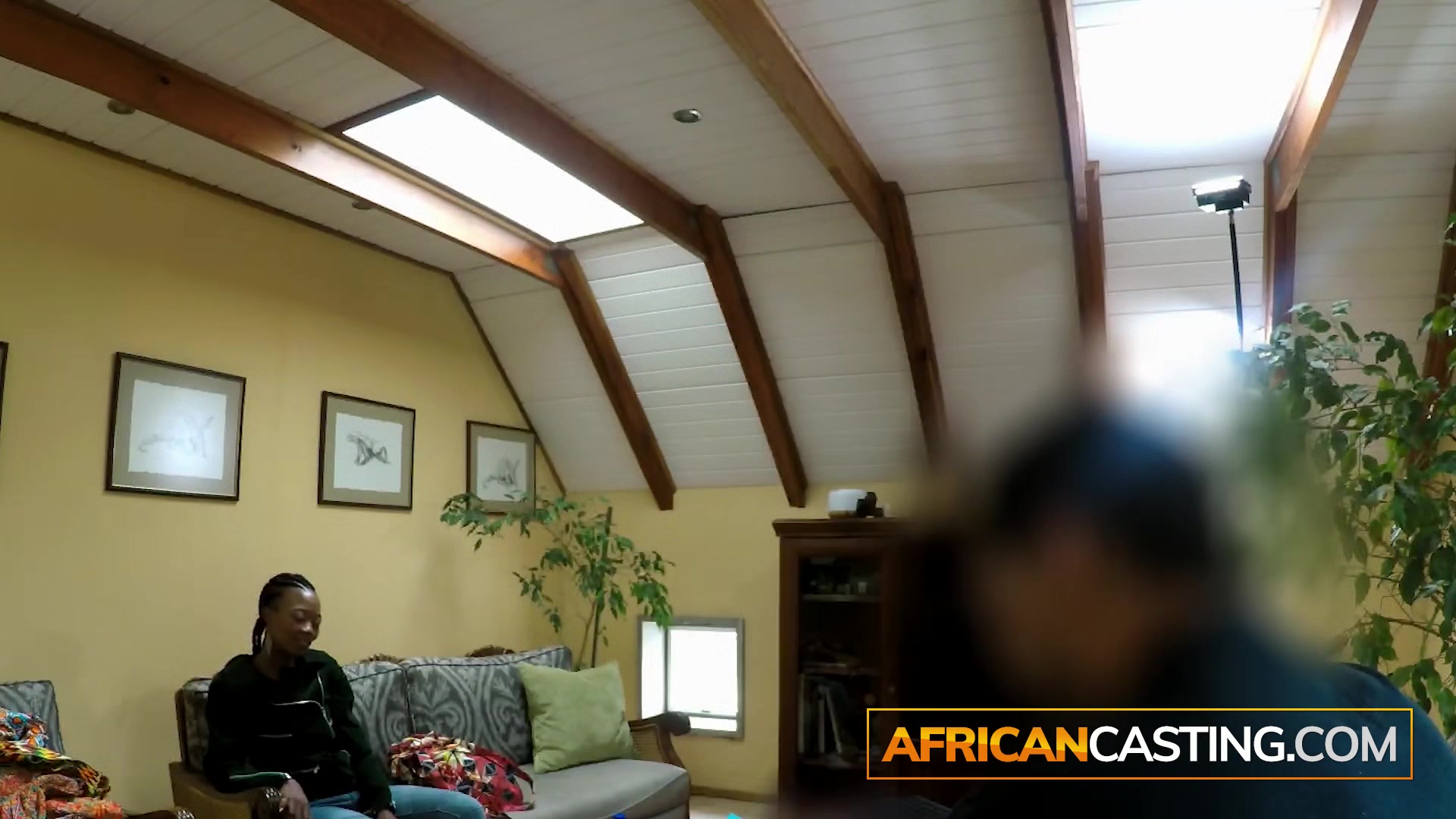 Fake Movie Auditions with Braided Black Babe and Big Dick
