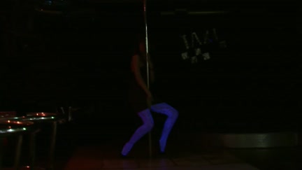 Angel sucks in the crap-house of the club