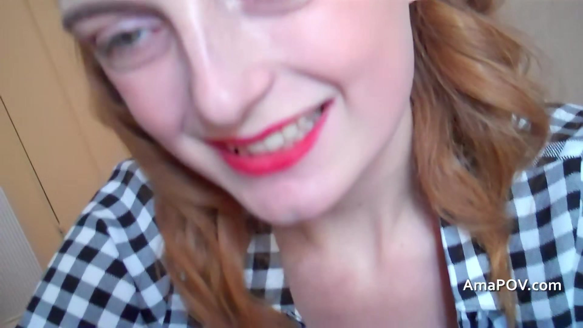 Watch me empty my load into this redheads mouth