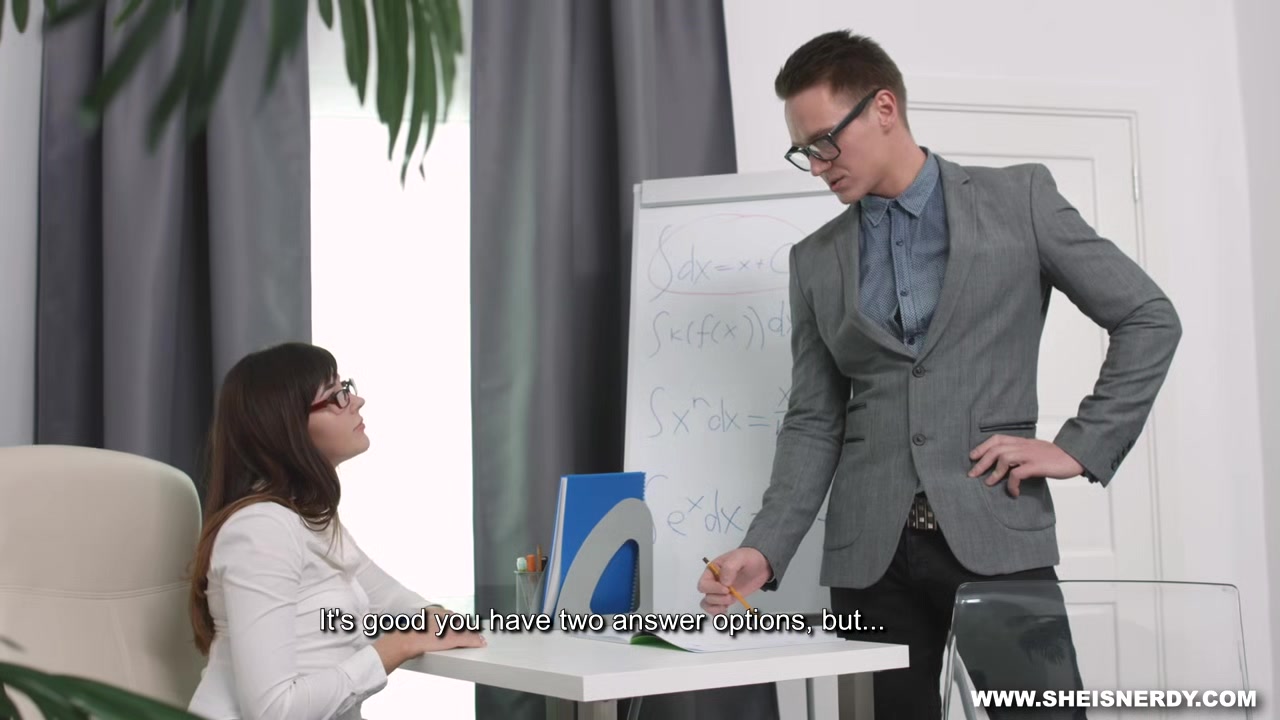 She Is Nerdy - Hard slurping fuck for an A
