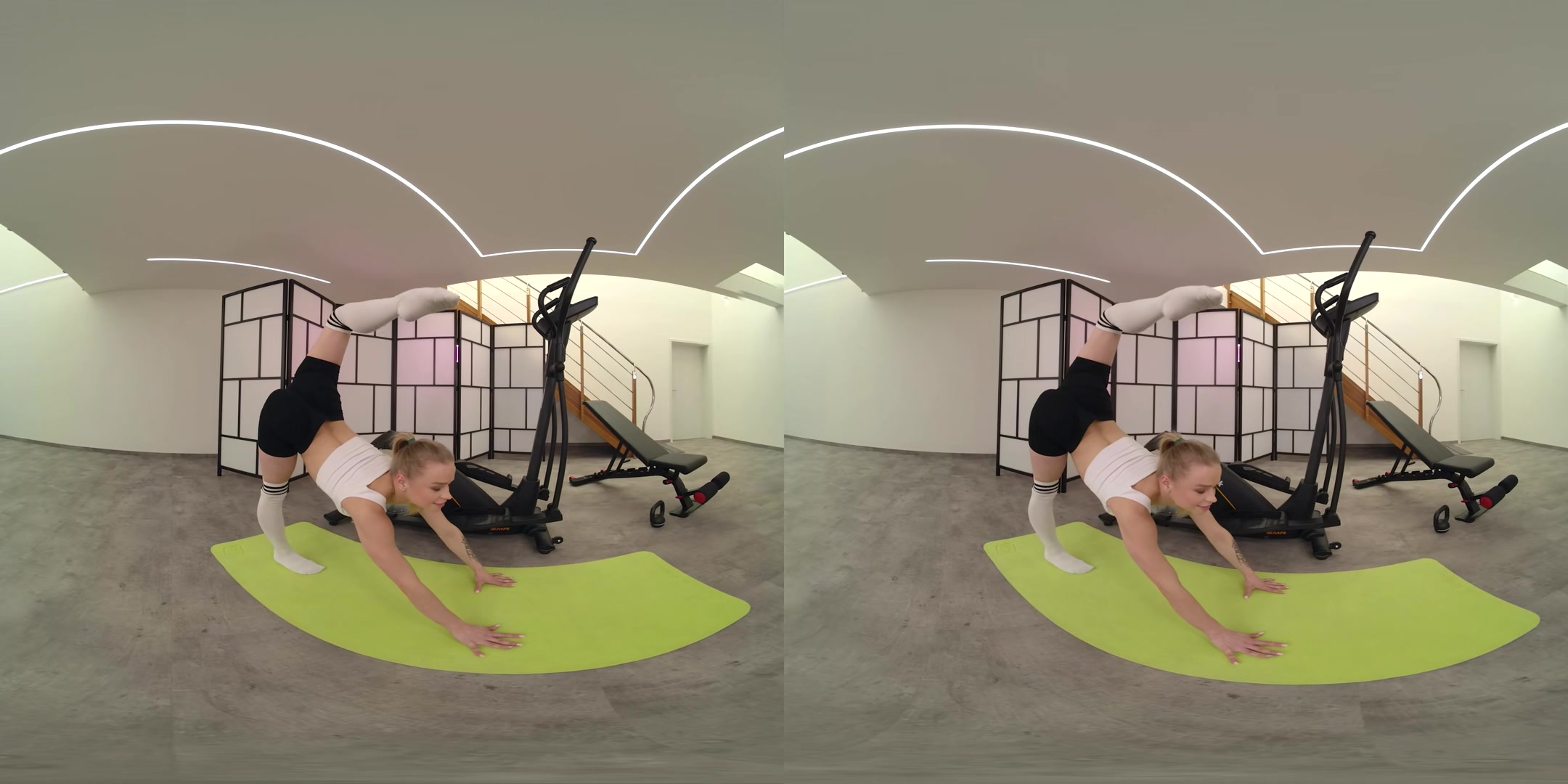 Flexible Anal in the Gym - RealJamVR