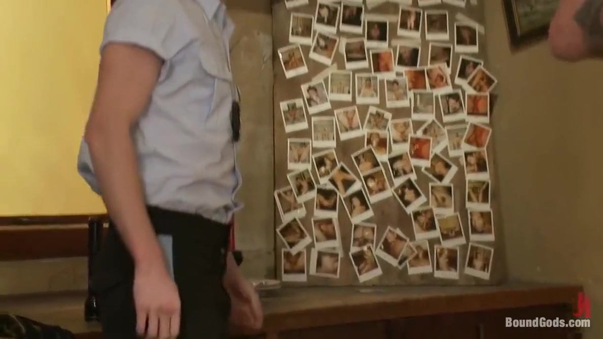 Brenn Wyson And Trent Diesel - The Policeman Fucks With Our Creepy Janitor