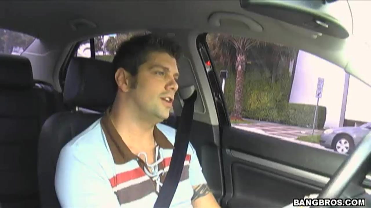 Sexy cute Sativa Rose in a car, a pure beauty to the eyes