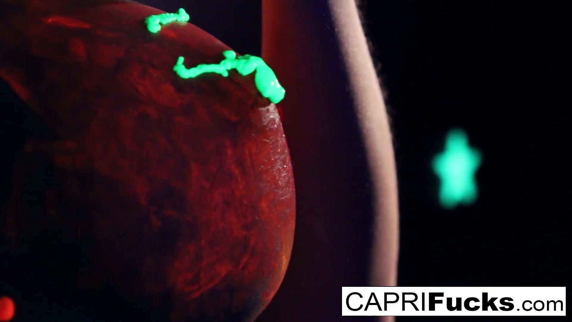 Capri Cavanni in Black-Light Painted Hottie Gets A Good Fucking - CapriCavanni