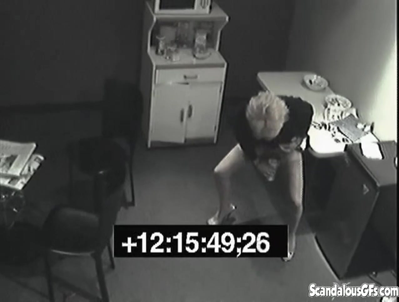 Secret pissing slut screws over her colleague