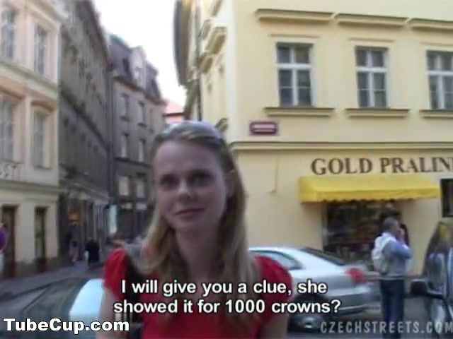 CZECH STREETS - VERONIKA BLOWS DICK FOR CASH