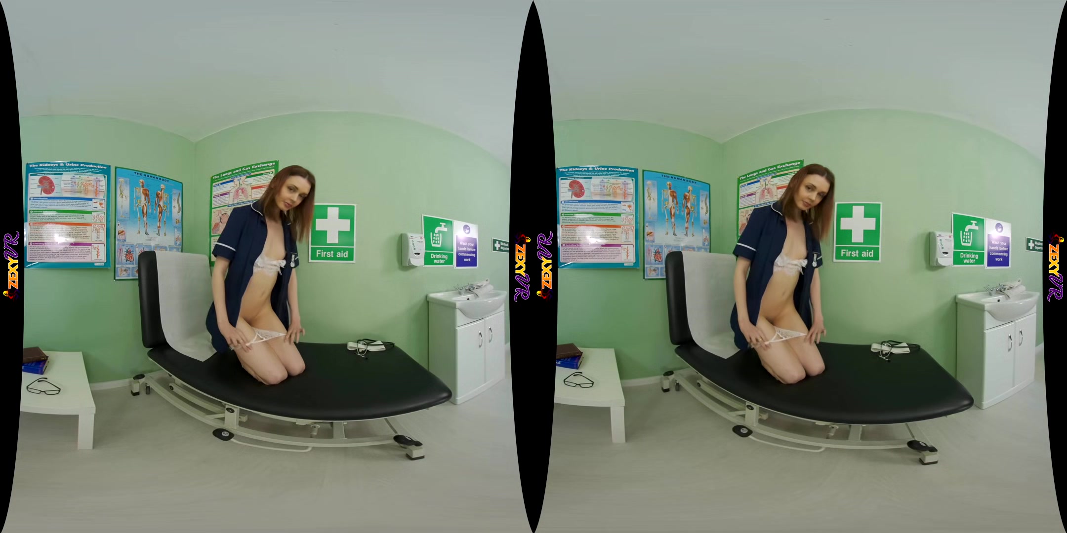 Back To Health - Hot Redhead Solo Vr Striptease