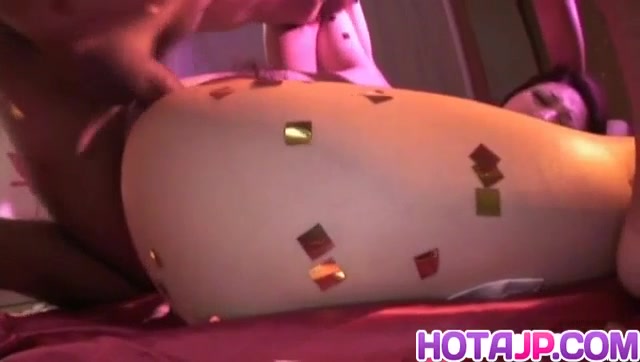 Koyuki Hara sucks dick and has dark crack licked and fucked a lot