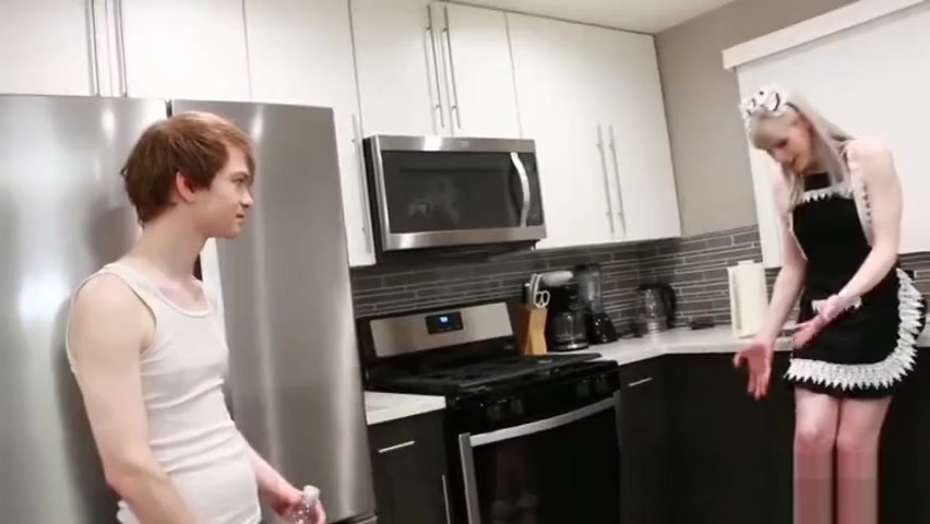 Hot shemale ass lick and cumshot
