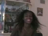 Ebony gf dancing naked