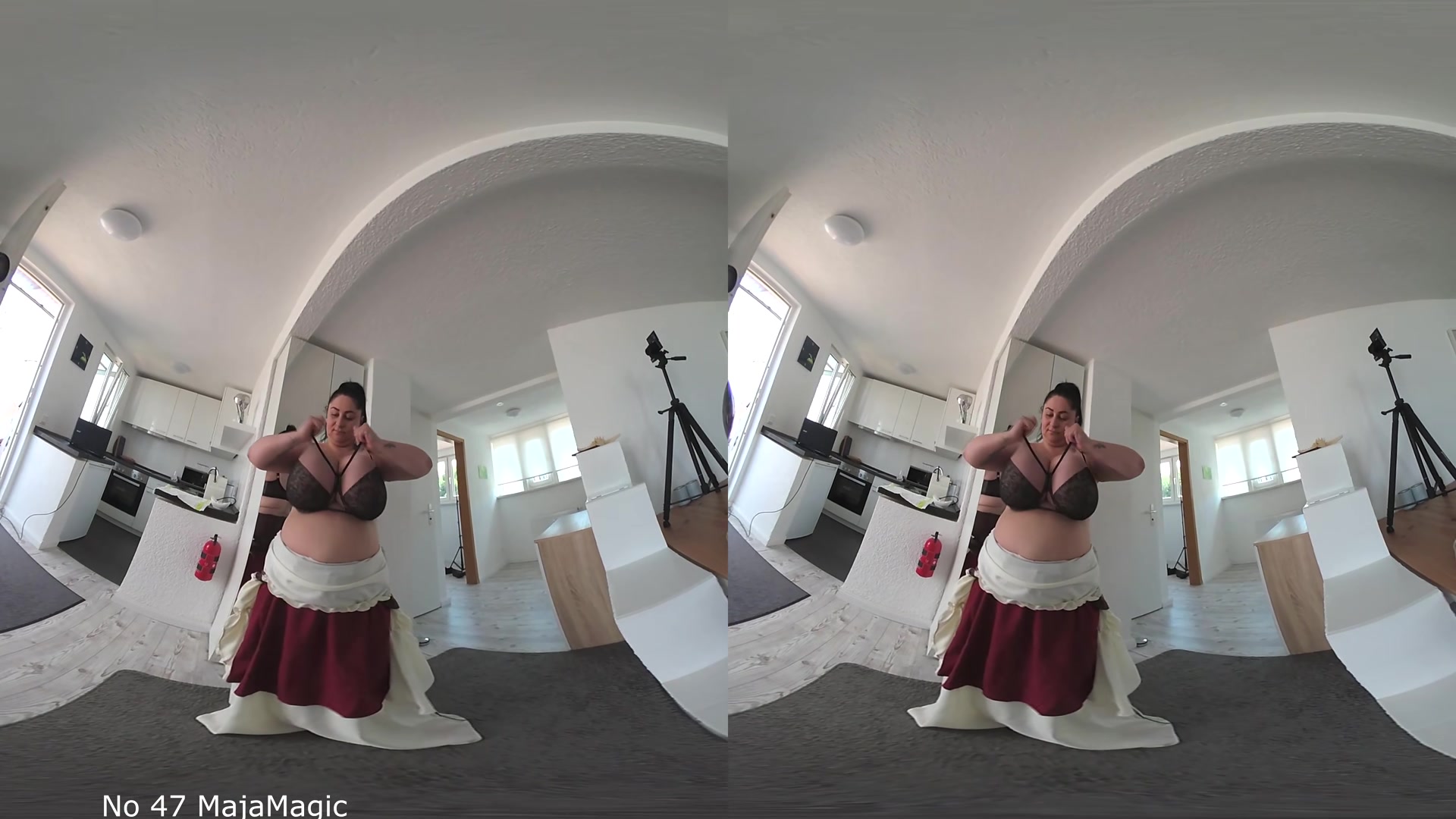 Maid Alice Shows Her Deep Cleavage - MajaMagic