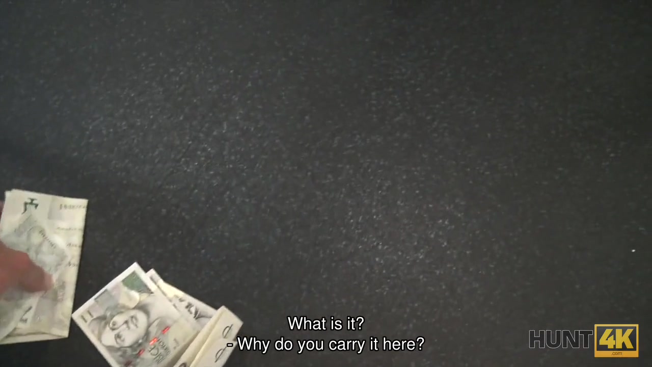HUNT4K. Babe forgets about workout because of can get cash and dick