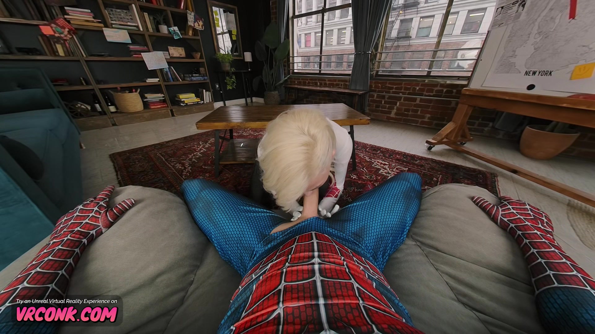 VR Conk Spider-Gwen XXX Parody - Hot Kiara Cole As Gwen Stacy cosplay VR Porn