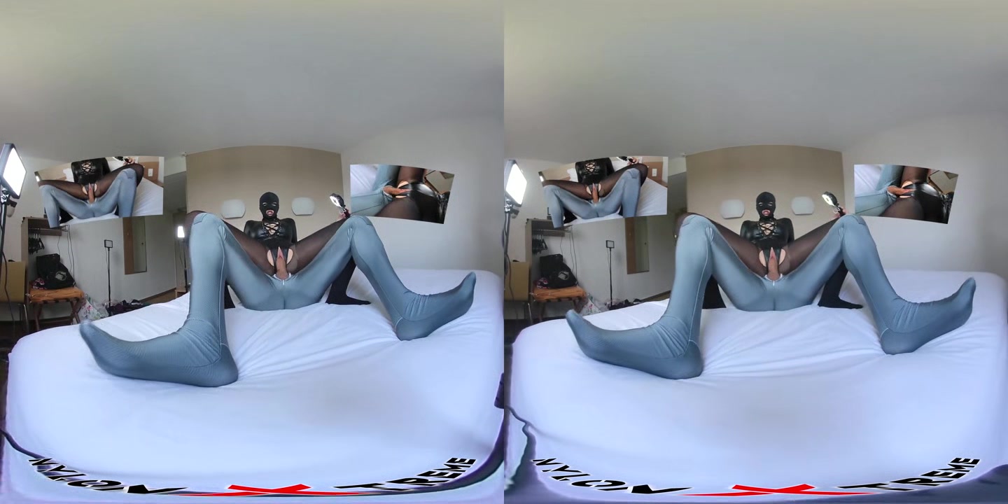 Nora Fox Leotard and Black Pantyhose - NylonXtreme