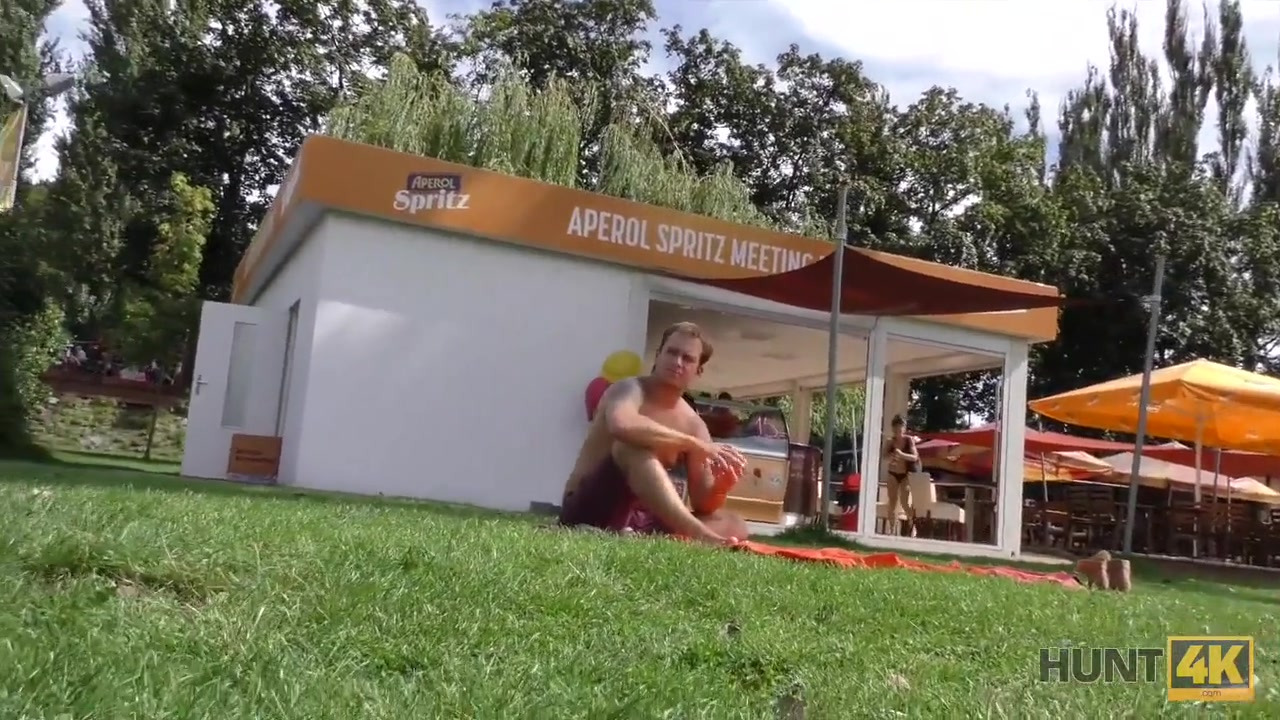 HUNT4K. Cutie gives blowjob and gets analyzed in the public park