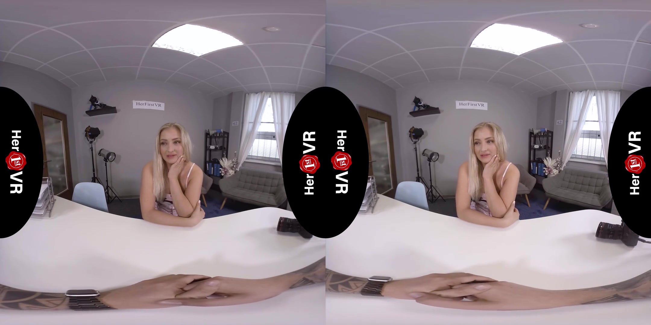 Cayla Lyons - VR Casting; Blonde Amateur First Timer