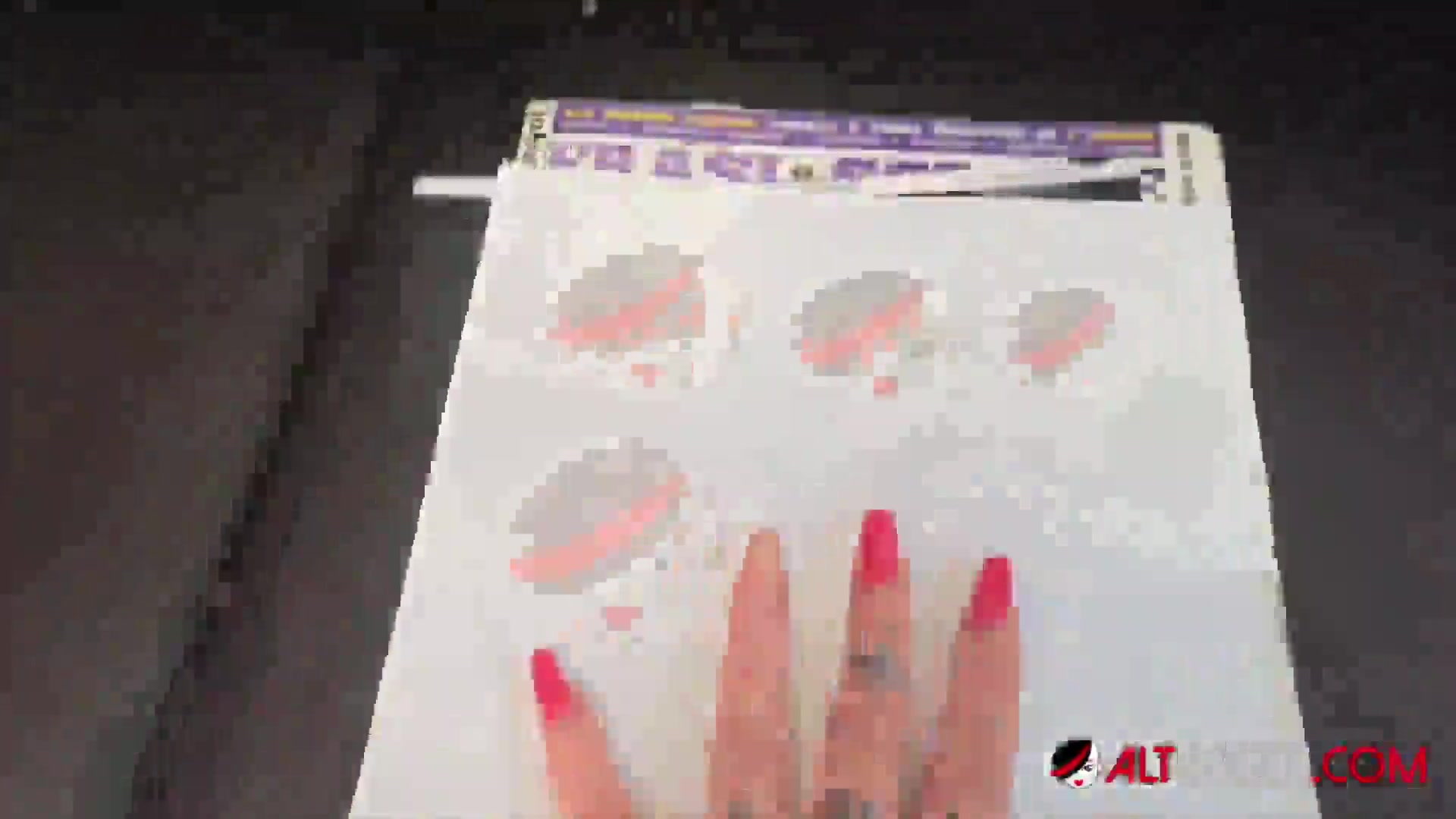 Katerina Kalista Tattoos Alt Erotic Logo on Herself in an Empty Tattoo Shop!