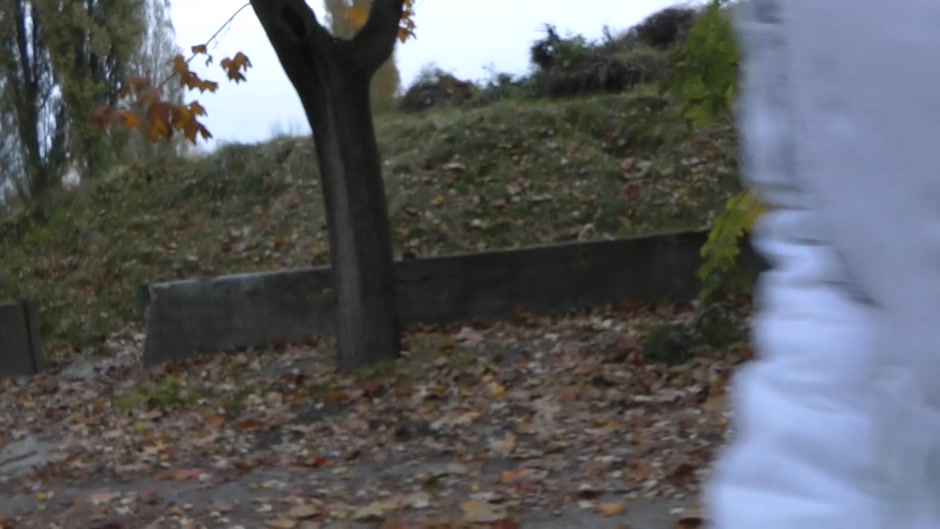 Cute blondie has hardcore sex in the street