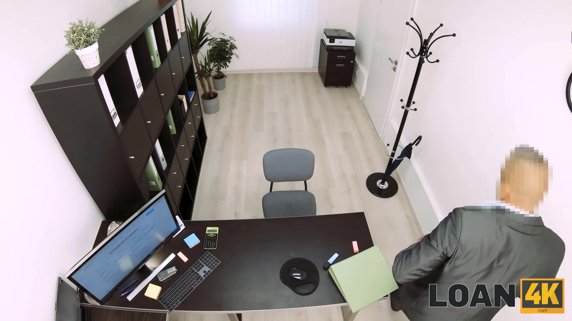 LOAN4K. Hottie comes to the local credit agency where gets fucked for loan