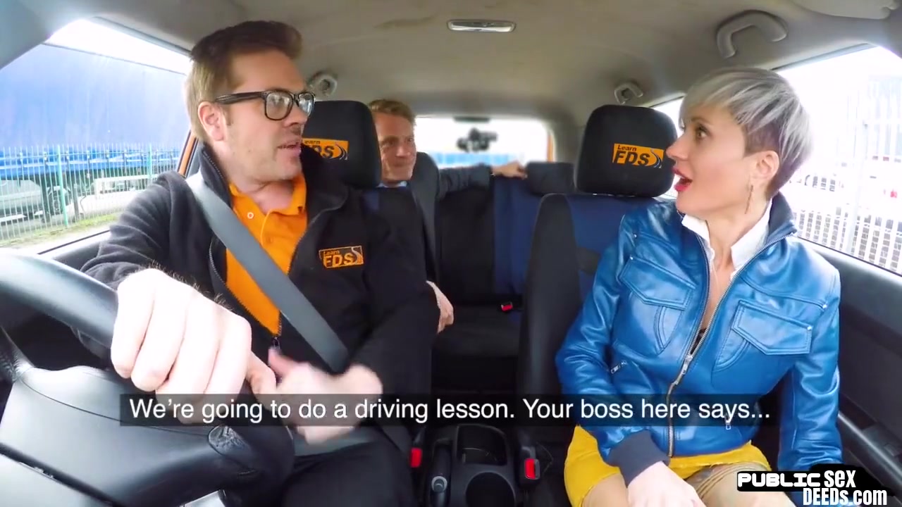 Public Euro Riding Boss Cock On Front Seat