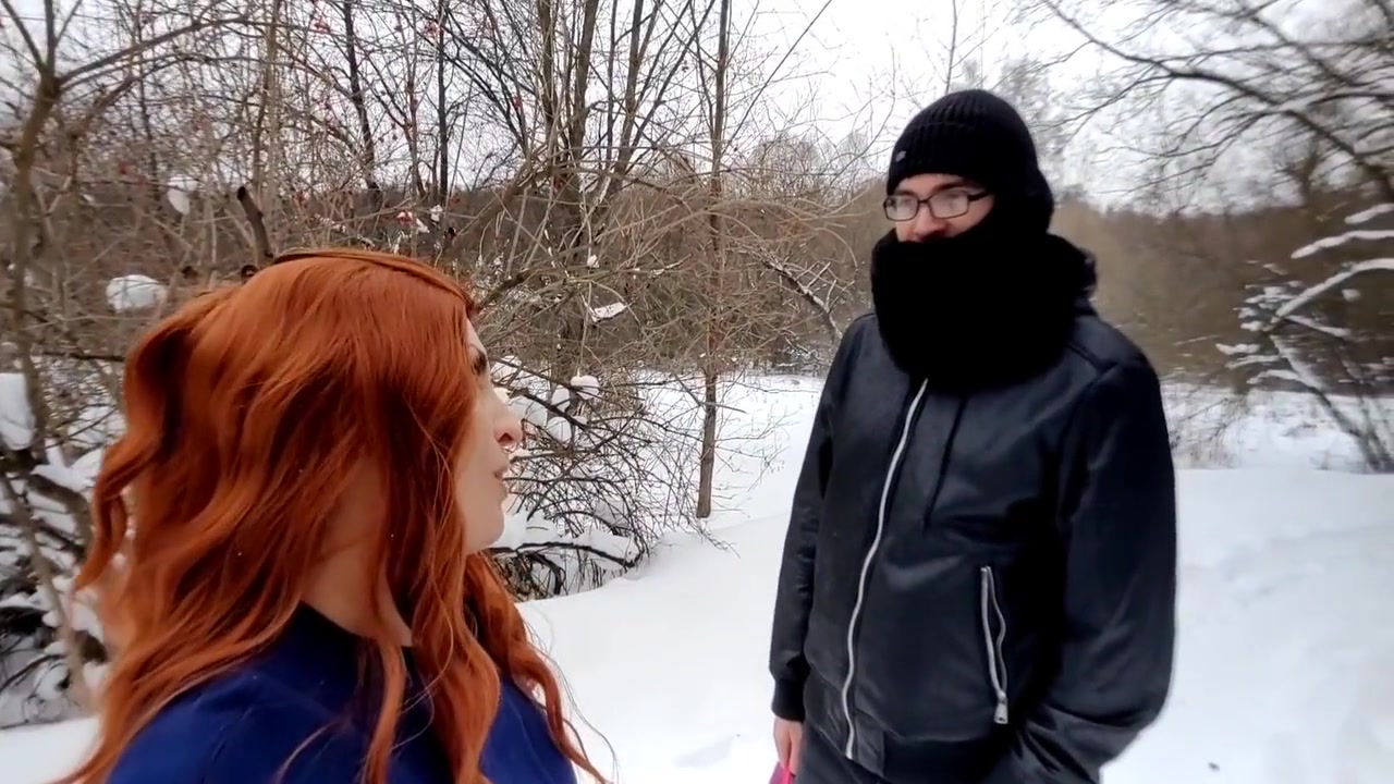 Walked In The Park In Winter Undressed And Sucked A Stranger