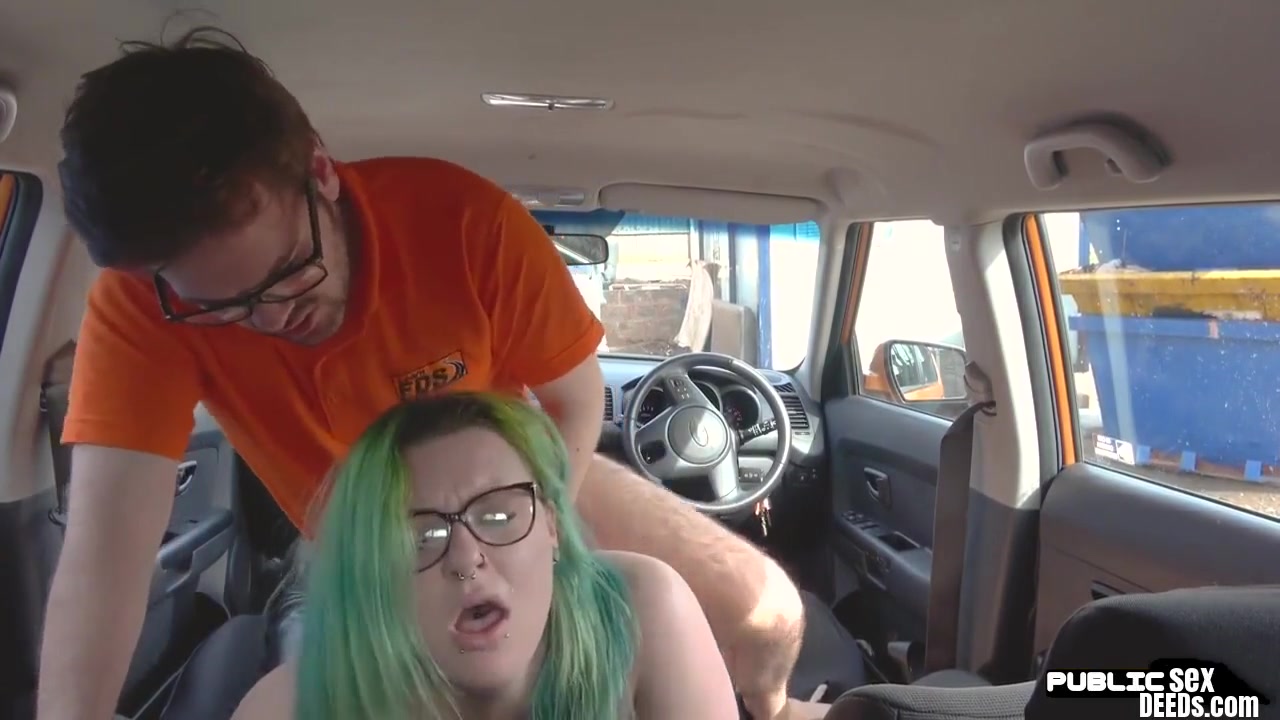 Chubby Driving student 18+ Public Fucked By Tutor Outdoor In Car
