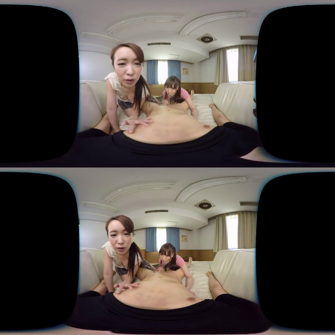 Amazing Double Blowjob Swallowing; JAV MFF Threesome 3P Oral Creampie