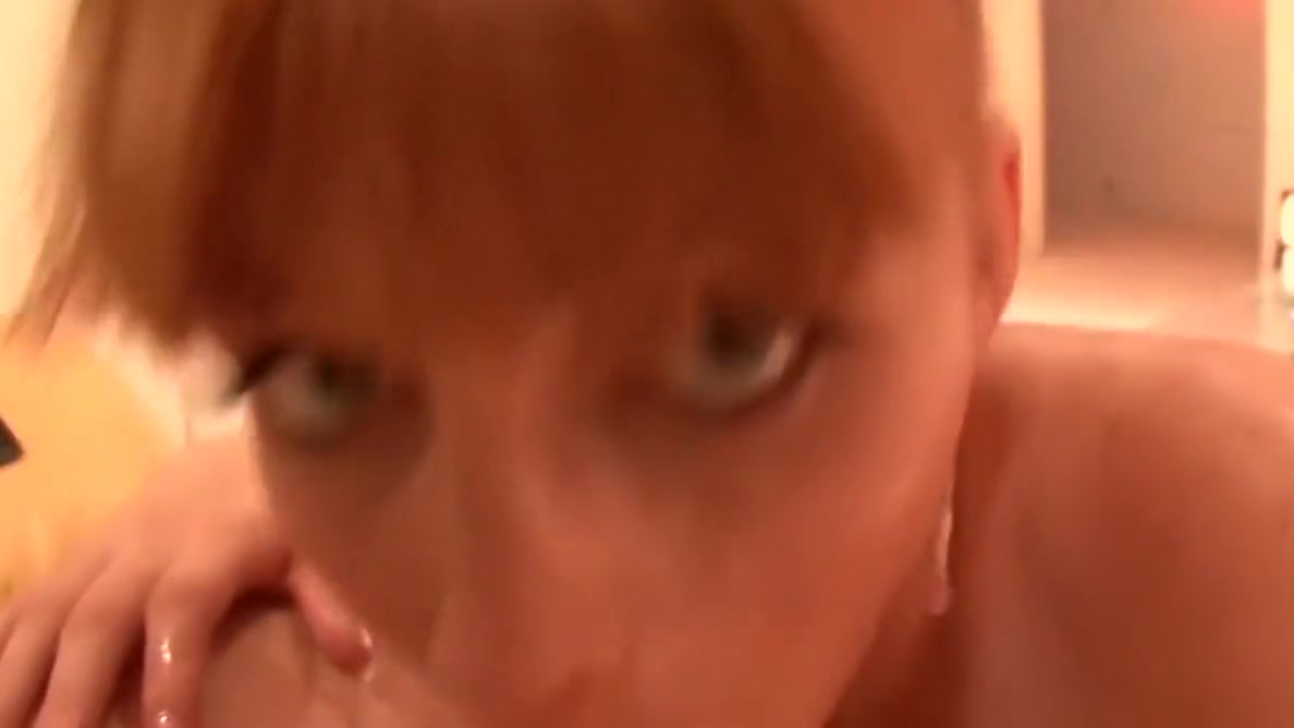 Cute redhead gets fucked on couch