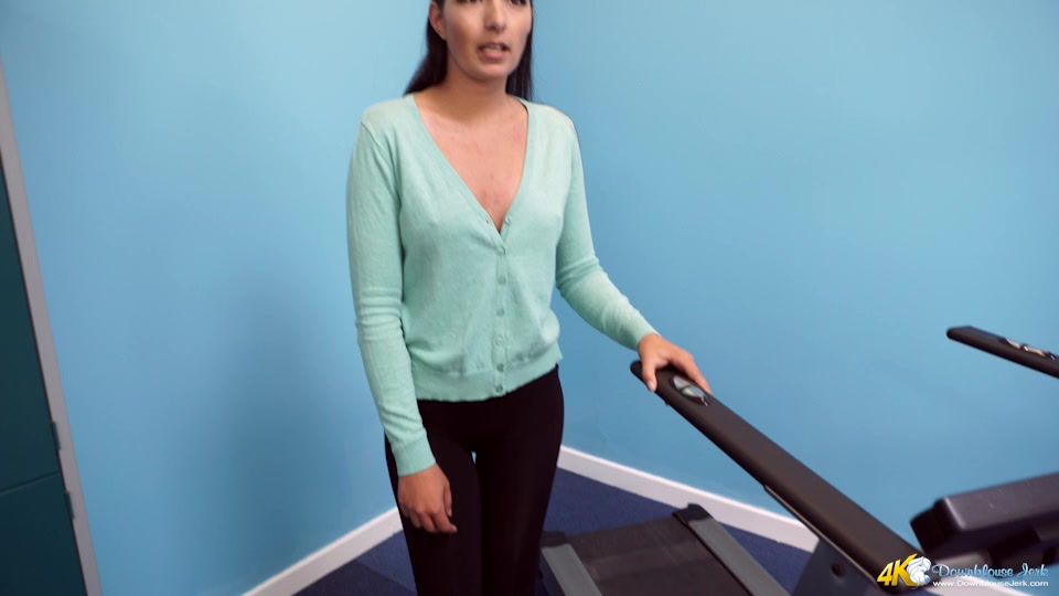 Rebecca G in Treadmill Tease - DownblouseJerk