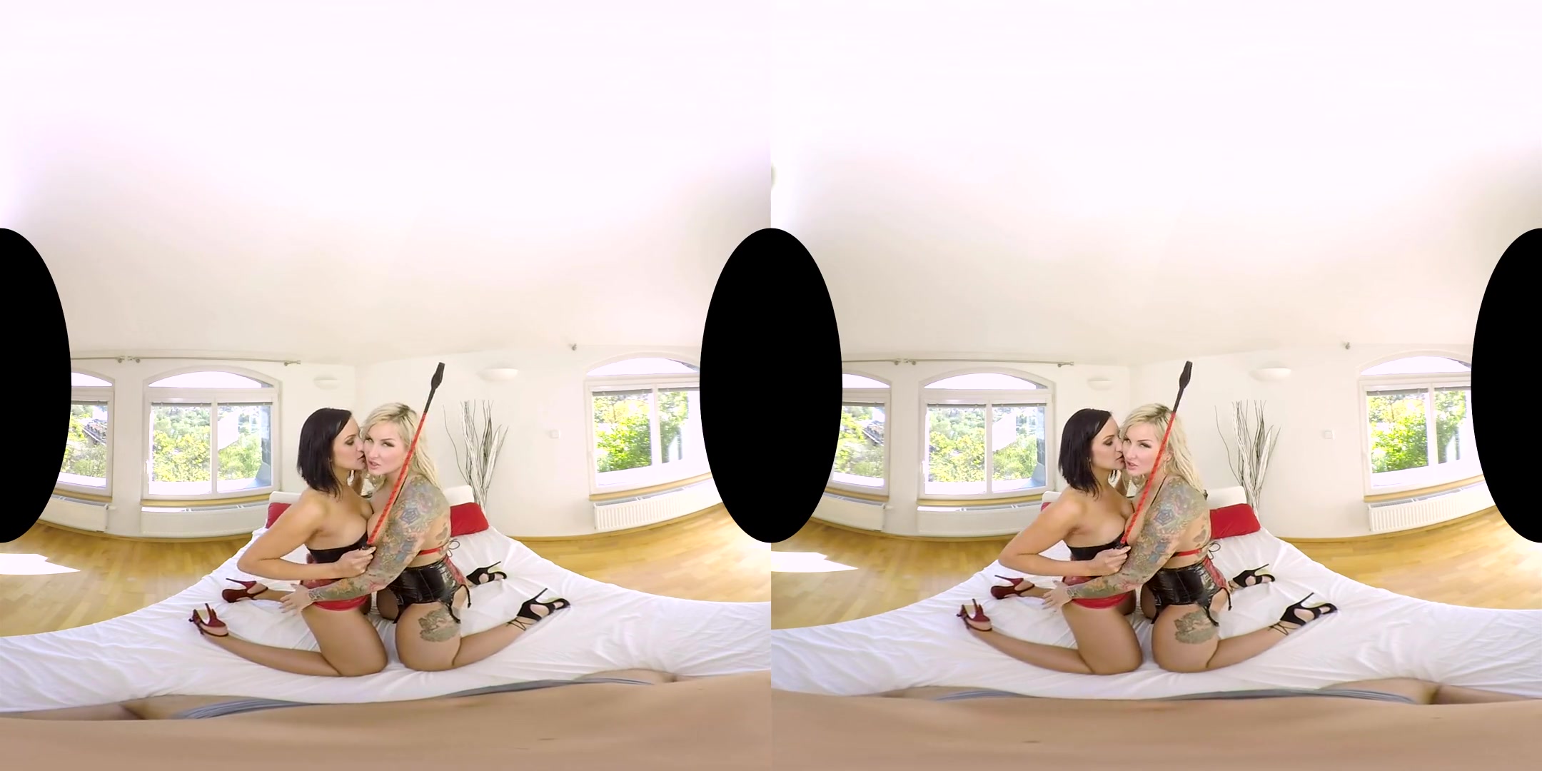 Jarushka Ross & Black Sophie in Latex Babes - POV - RealityLovers