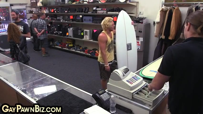 Blond Stud Bottom Anallybanged In Office By Pawnshop Owner