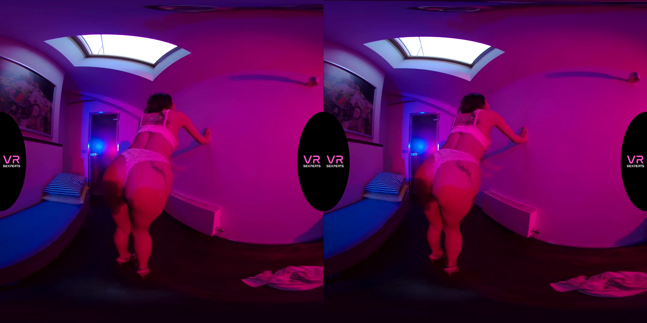 Under The Neon Lights - Horny Stripper Toying
