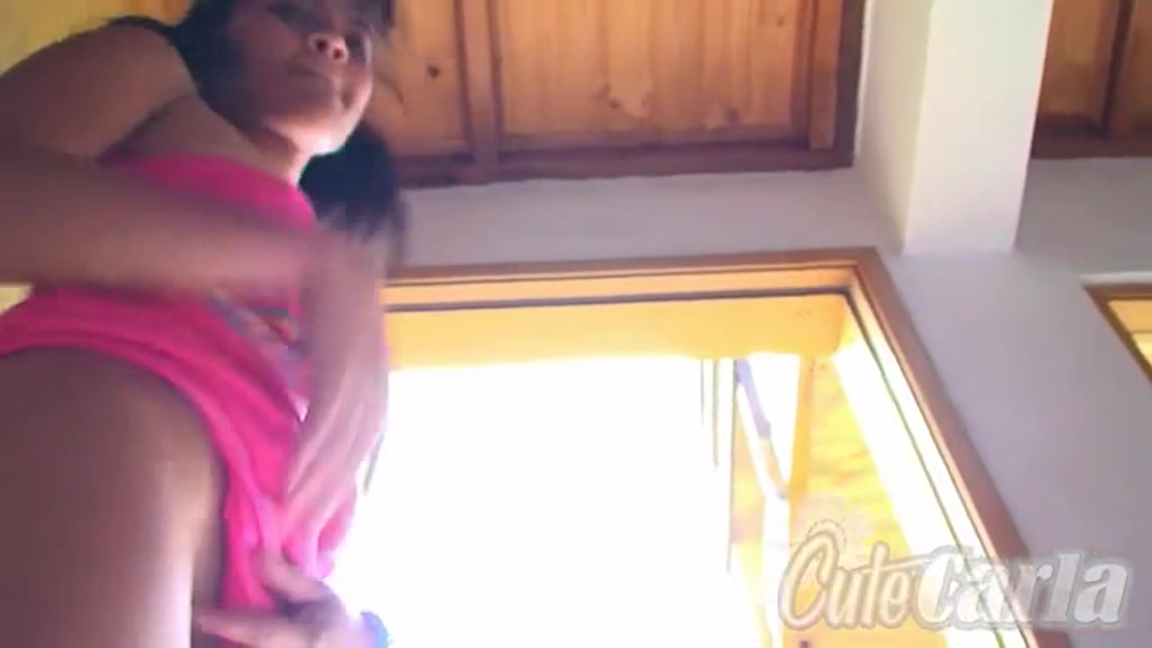 Stripteasing latina teen 18+ gets naked after show