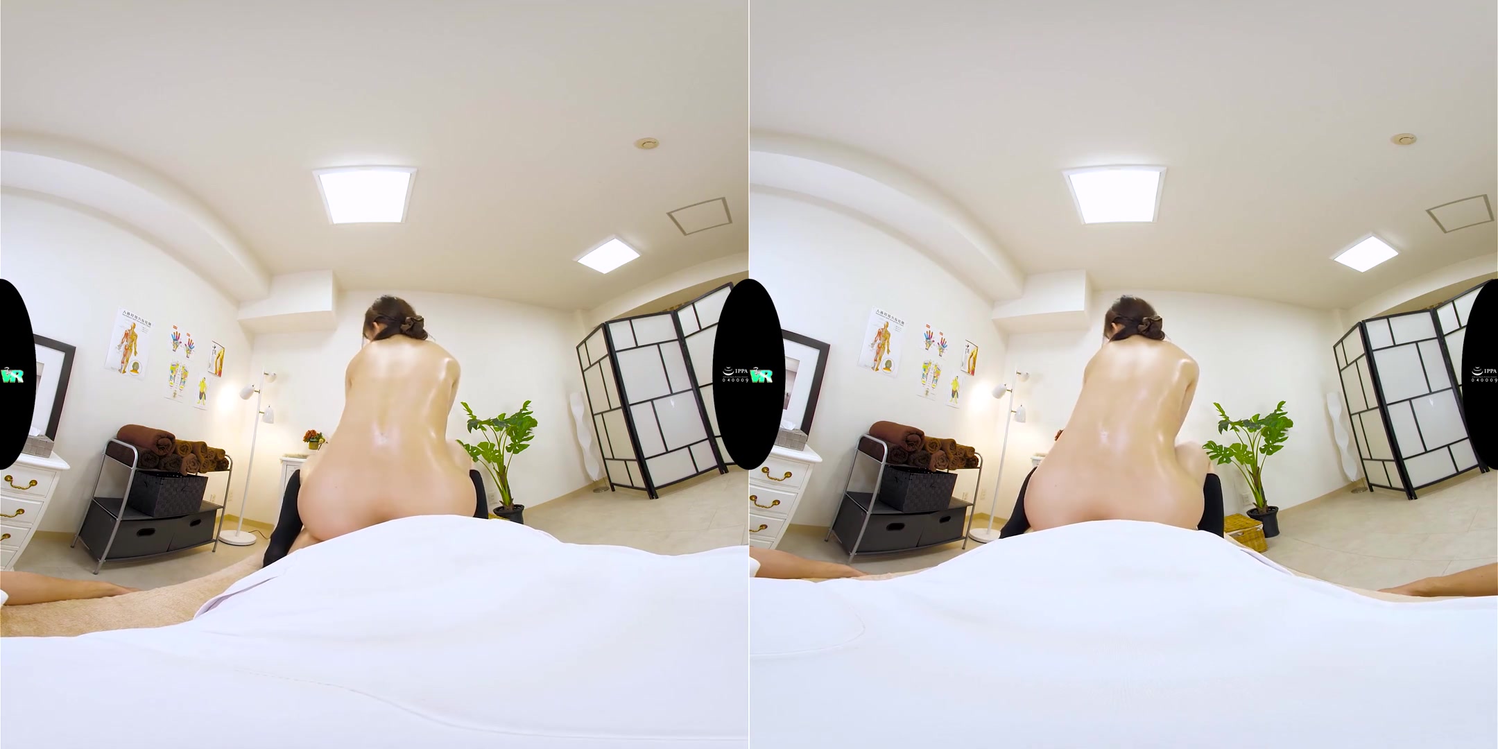 Shady Business: The Pure, Innocent Office Lady Transformed by an Aphrodisiac Massage; Japanese Woman Loses Control in Virtual Reality