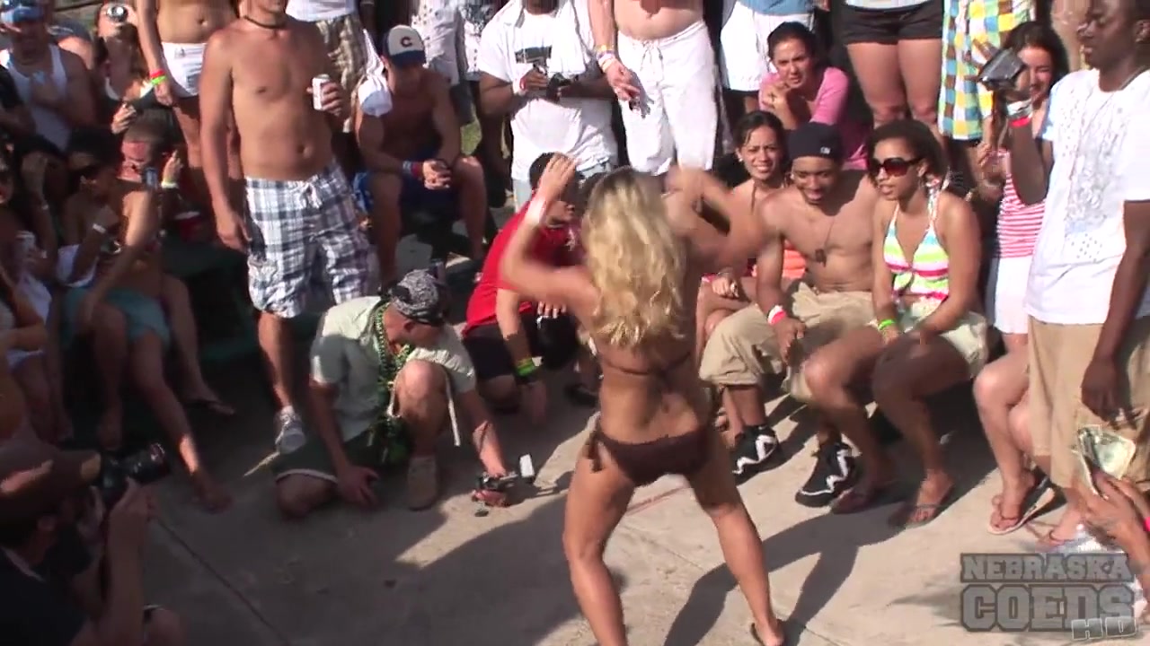 neverbeforeseen Bikini Booty Shake Contest at Spring Break South Padre - NebraskaCoeds