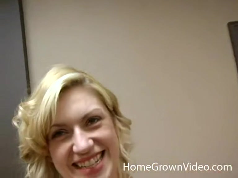 Skinny blonde amateur gets her daily dose of cock