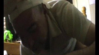 lex deepthroat cock sucking & cum facials