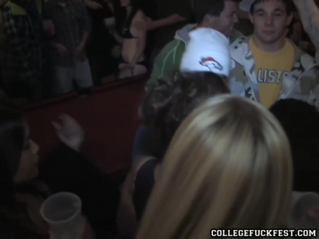 Coed lesbo dildos pussy as everyone watches