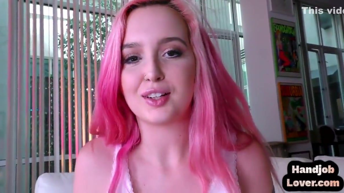 Pov Coloredhair teen 18+ Handjobs Her Bf And Talks Dirty