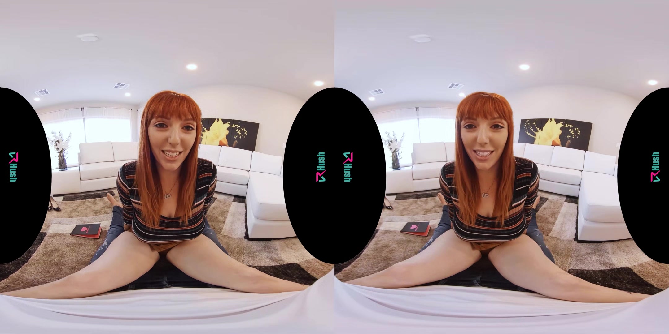 VRHUSH Busty redhead Lauren Phillips lets you creampie her ass