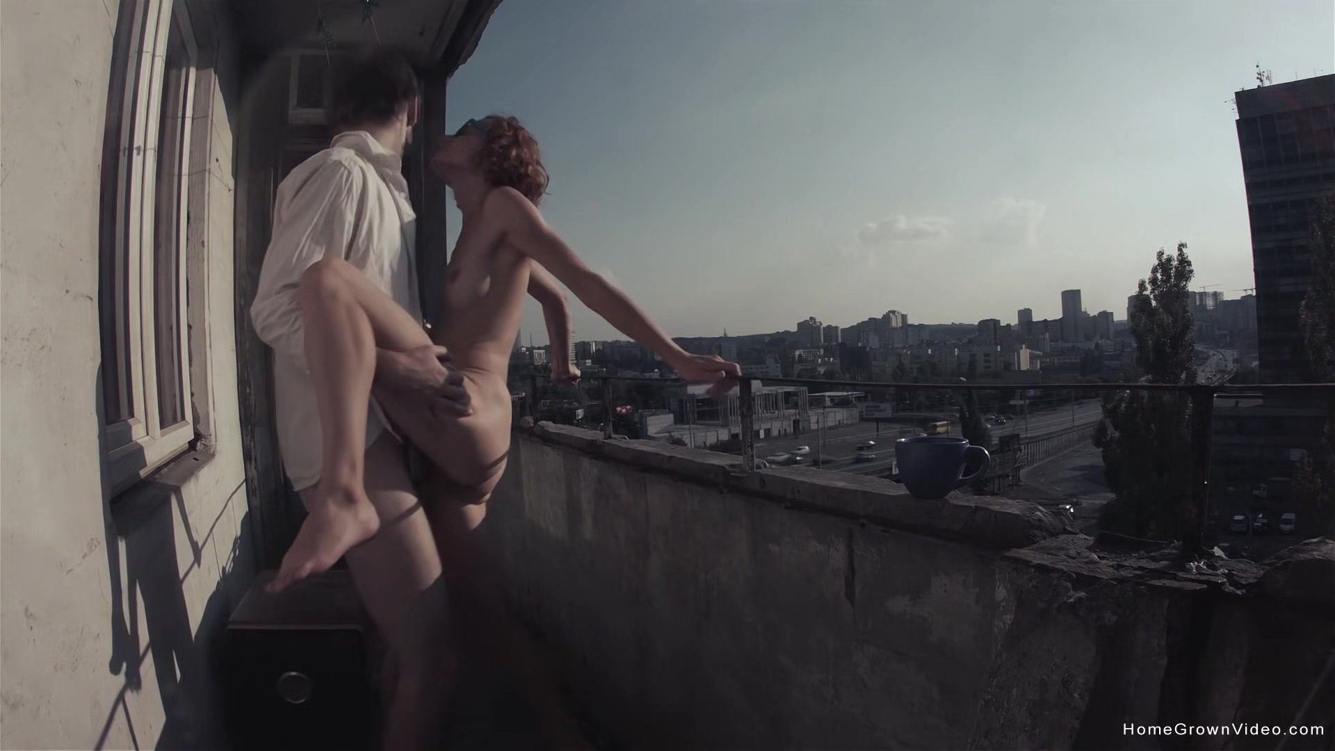 Eva Fucked Out On The Balcony - Eva Fucked Out On The Balcony