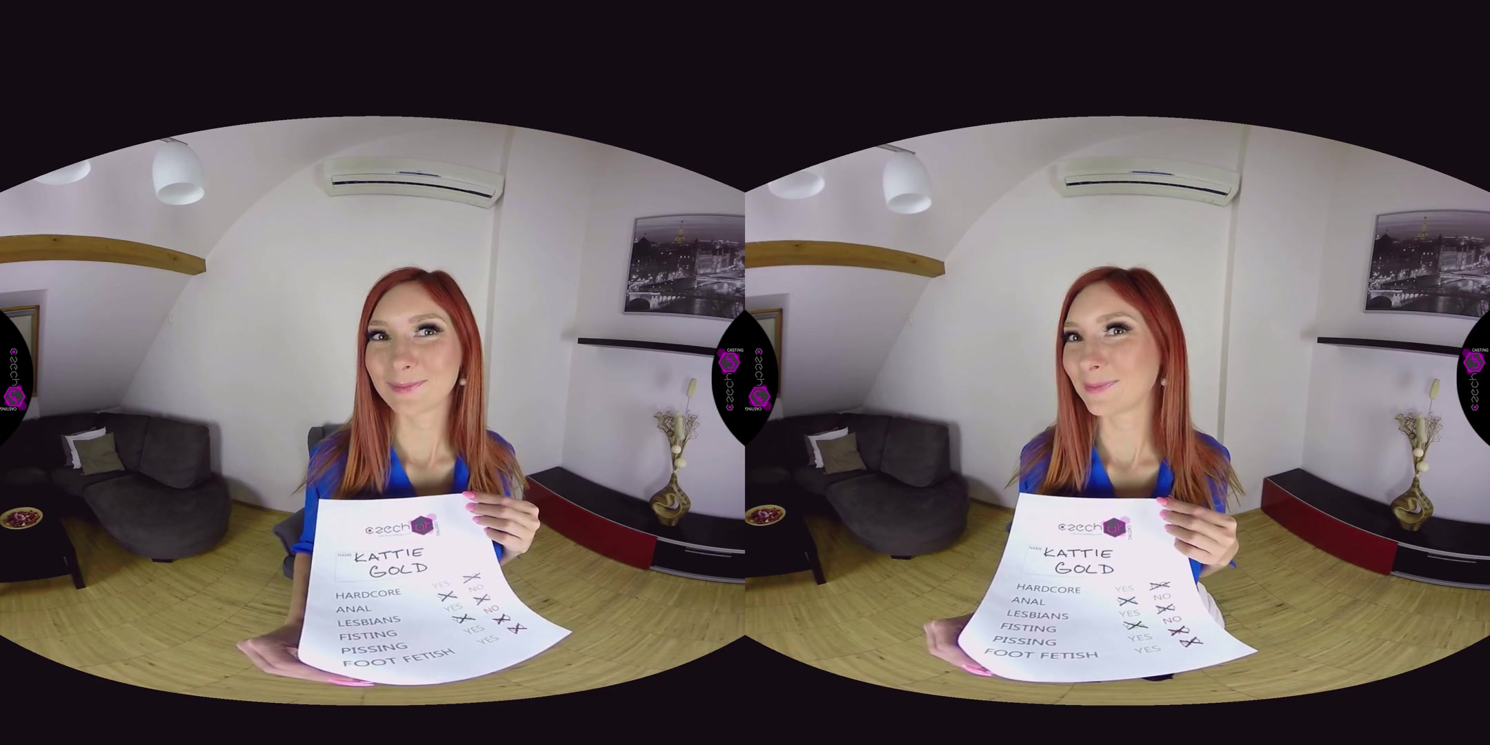 Kattie Gold in Kattie Gold Naughty Casting - CzechVRCasting