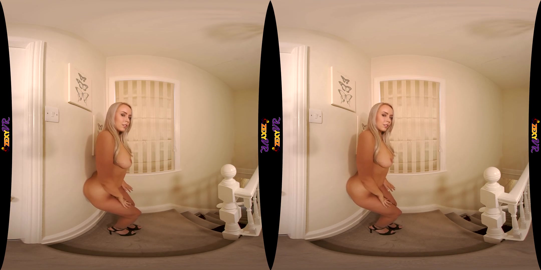 Totally Naked - Big Tits Blonde Striptease - SexLikeReal