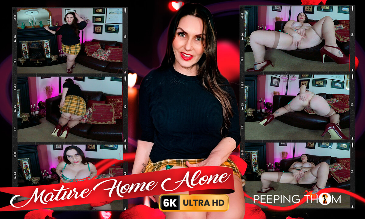 Home Alone With Horny Granny - PeepingThom