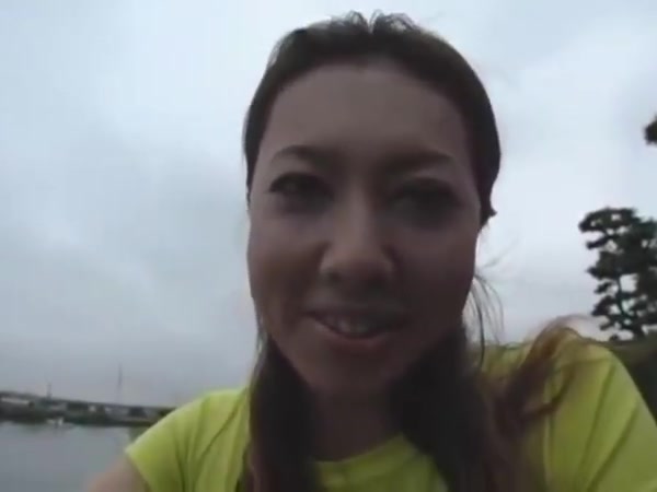 Japanese Yumi Kazama bike upskirt