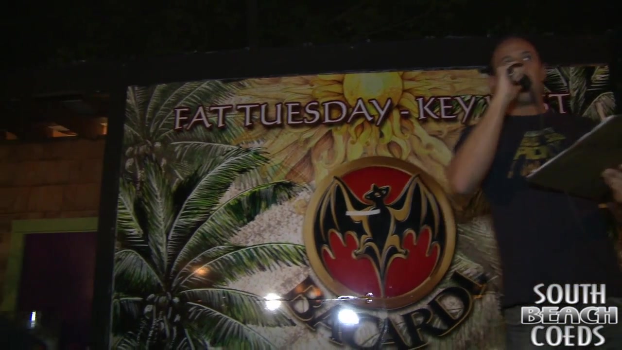 Short and Sweet Tittie Contest Key West at a Local Bar - SouthBeachCoeds