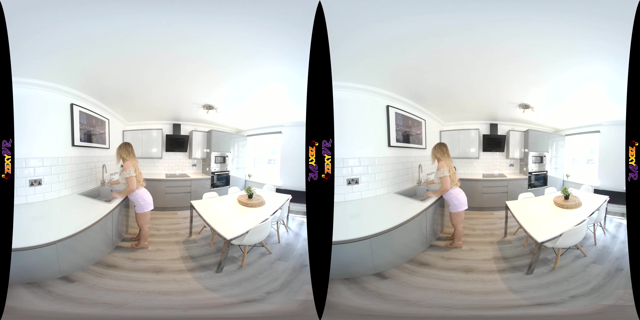 Kitchen Strip - Hot Busty Amateur Striptease VR