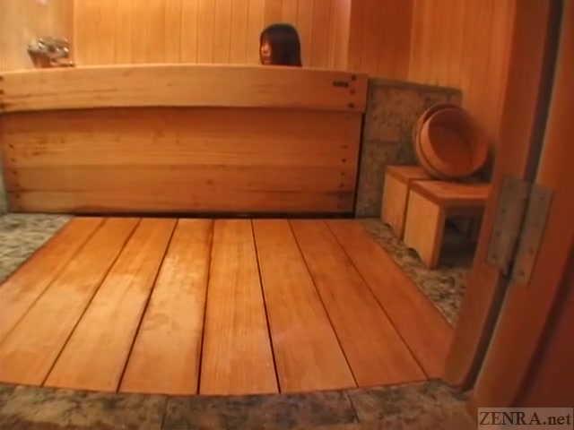 Subtitled defiled Japanese takes a bath
