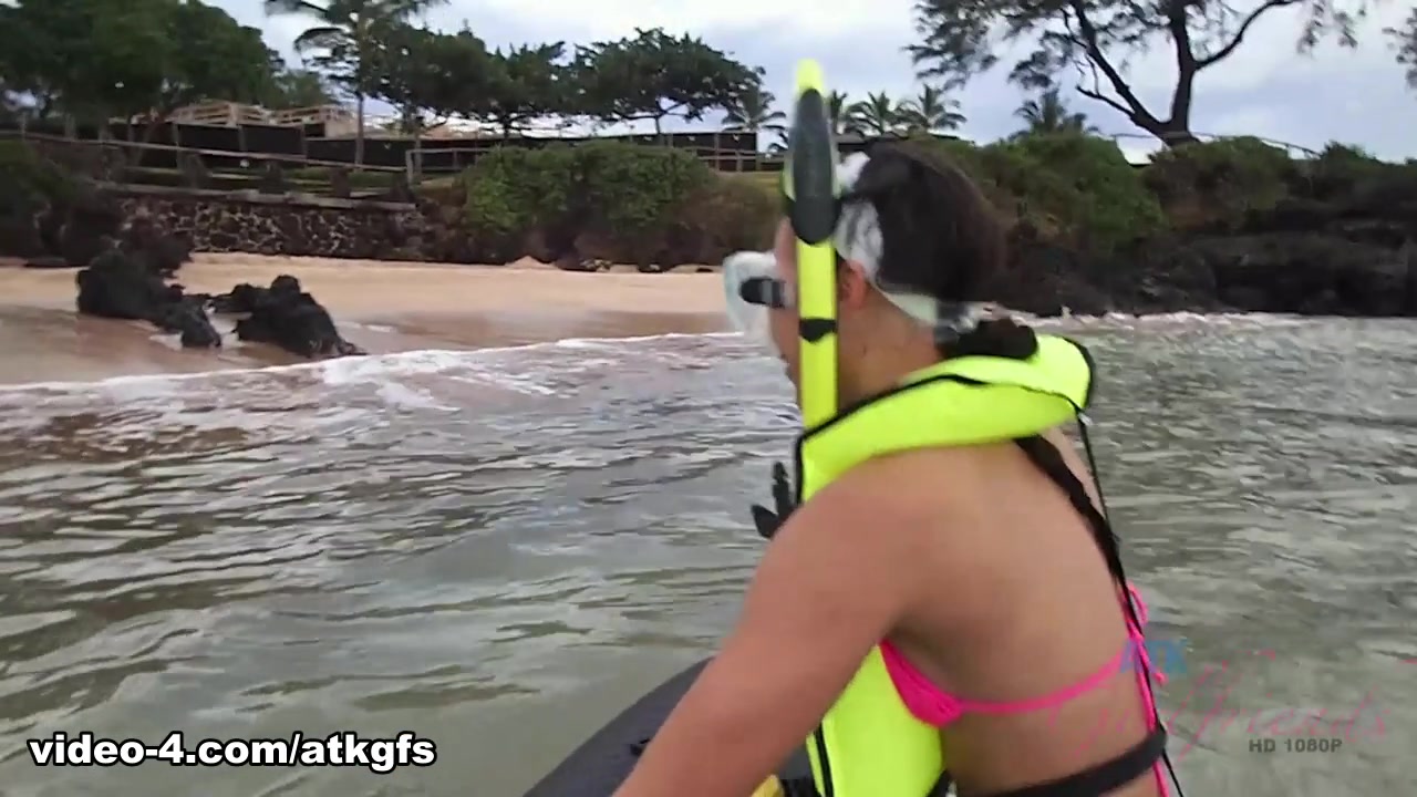 Adriana Maya in Adriana sees a turtle while snorkeling - ATKGirlfriends