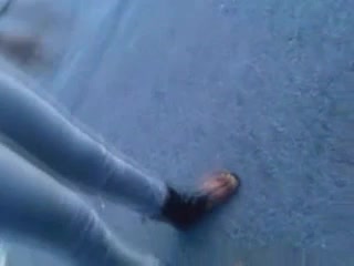 Dark Hotty Gives Her BBC Boyfriend A Head Oudoor